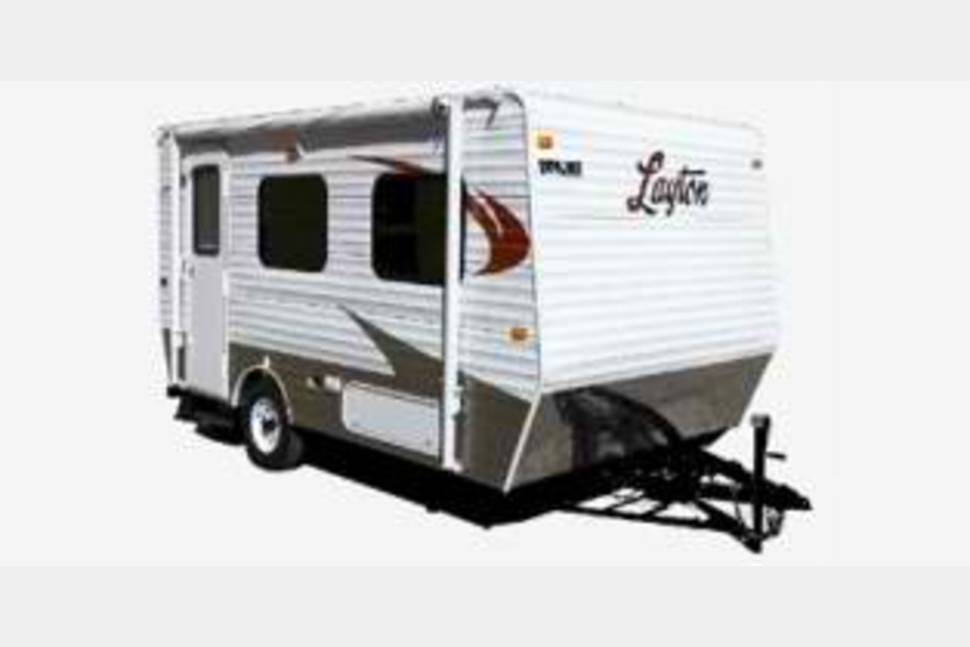 Vintage aljo travel trailer
