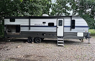 Private bunk room camper