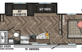 2020 Camping double bunkhouse