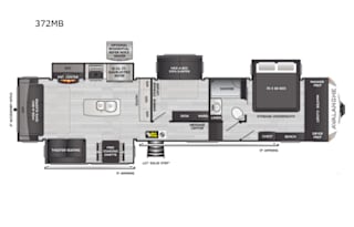 2022 Glamping Keystone Avalanche 5th wheel