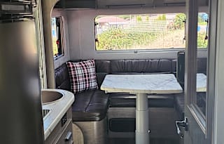 Sir Lancelot is a true 4 season cabin on wheels.