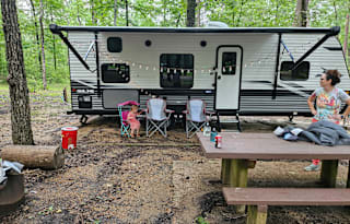 Adventure awaits at the forest or lake!