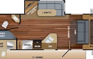 Dog friendly camper with outdoor kitchen