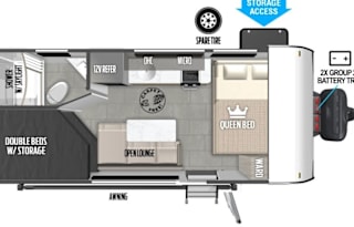 Small but Homey 6-Sleeper Camper!