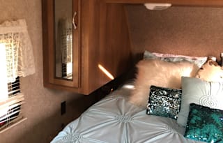Wilkie & Andrea’s Cozy and Comfy Travel Trailer