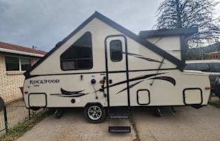 Comfortable, cozy, easy to set-up A frame camper.