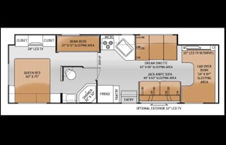 2015 Thor Motor Coach Four Winds 31E Bunkhouse