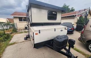 Comfortable, cozy, easy to set-up A frame camper.