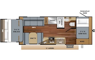 2016 Jayco - Jay Feather Floorplan: X213