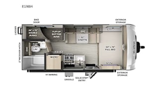 2024 Forest River RV Flagstaff E-Pro E19BH