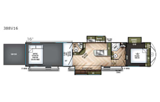 Forest River trailer, spacious 2 bathrooms