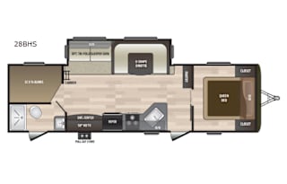 Keystone Hideout bunk house.  Sleeps 10!