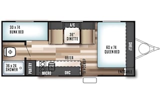 2017 Gulf Stream RV Ameri-Lite 197BHS