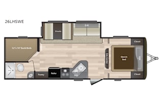 2017 Keystone RV Hideout 26LHSWE