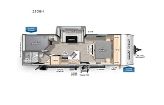 2025 Forest River RV Cherokee Grey Wolf 23DBH