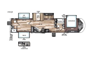 Spacious 42-ft 5th wheel RV