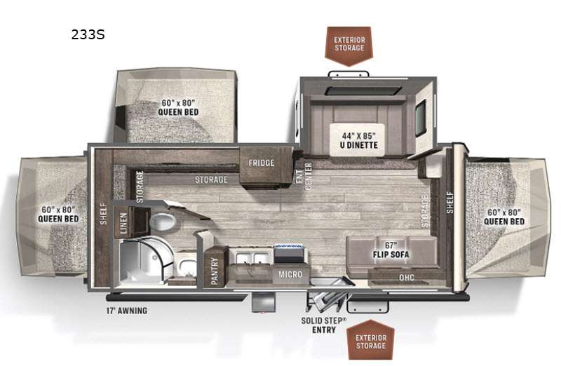24.0 Rockwood Roo 233S Travel Trailer RVshare