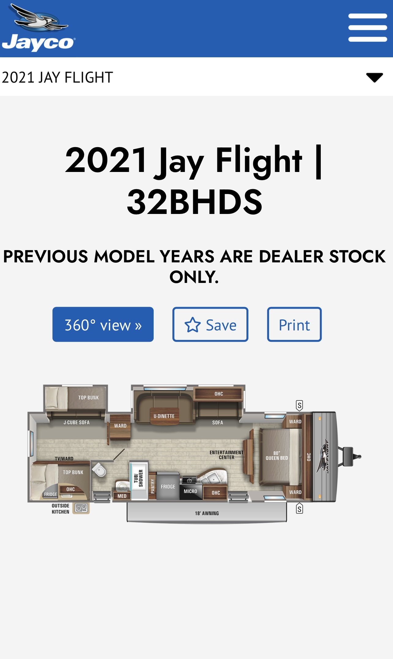 2021 JAYCO JAY FLIGHT 32BHDS - Good Sam RV Rentals