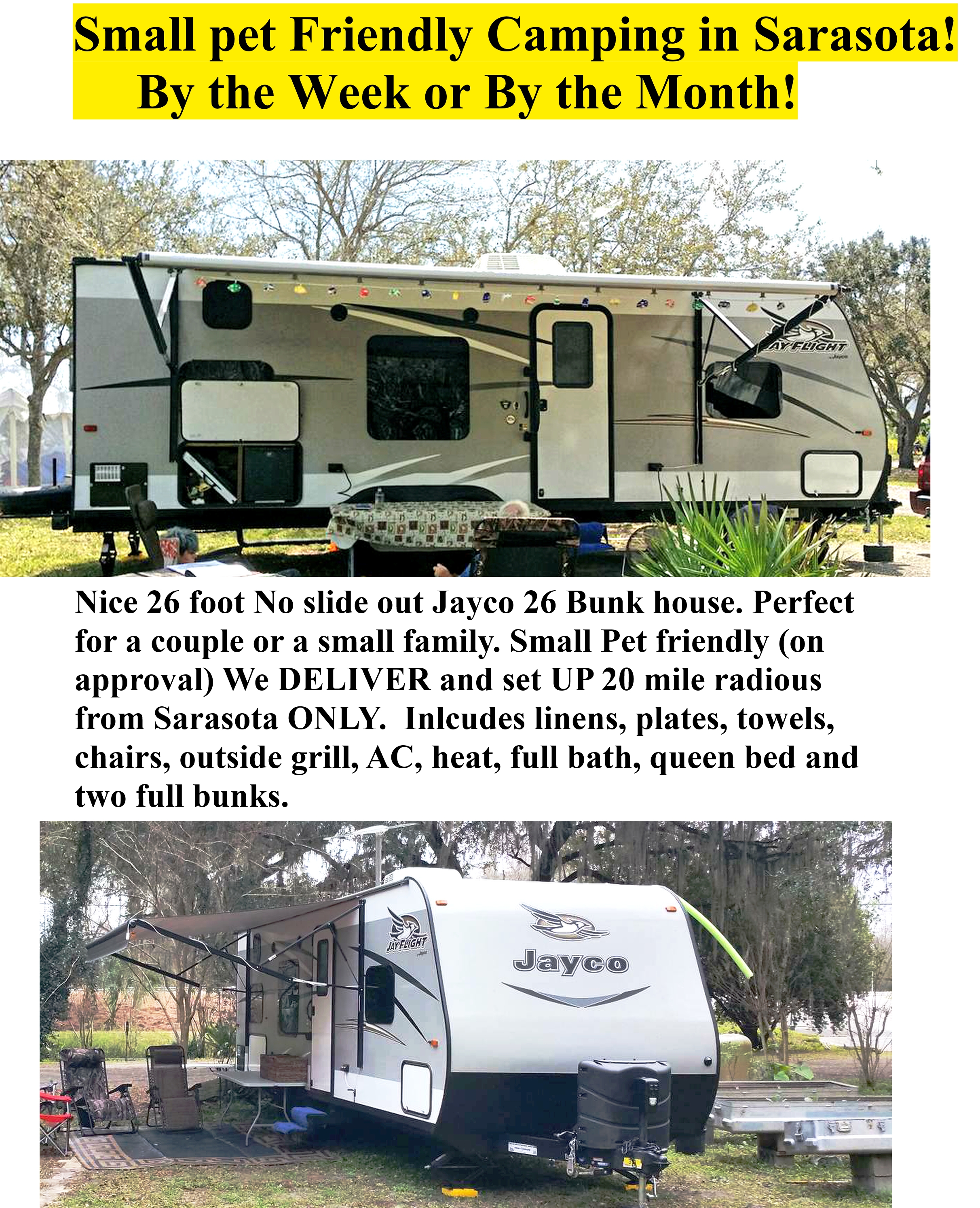 2016 Jayco Bh Travel Trailer Rv For Rent 136484 Agreatertown