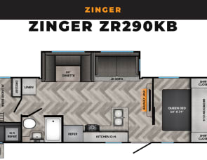 CrossRoads RV Zinger ZR298BH
