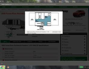 2007 Rockwood 1640 tent trailer