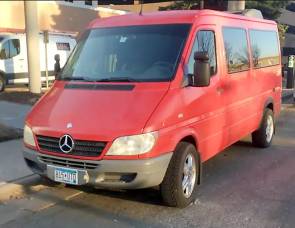 2005 9 passenger Mercedes sprinter camper van, towing vehicle