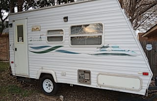RV "Junie" Glamping for beginners in Amarillo TX