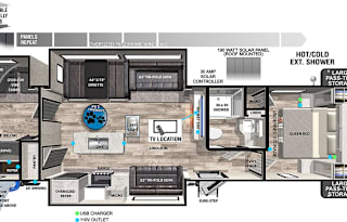 2022 Forest River RV Vibe 34BH