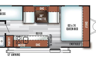2018 Forest River RV Wildwood FSX 197BH sleeps 6