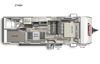 2022 Dutchmen RV Coleman Lantern LT Series 274BH