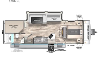 2023 Forest River RV Cherokee Alpha Wolf 26DBH-L