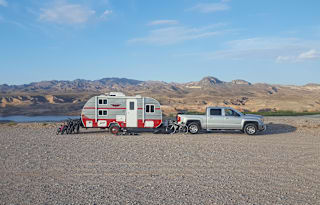 Retro Trailer "Big Red" in Mystic,  Delivery Only