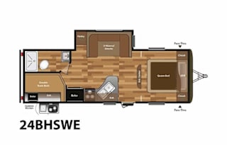 Keystone RV Hideout 24BHSWE Bunkhouse