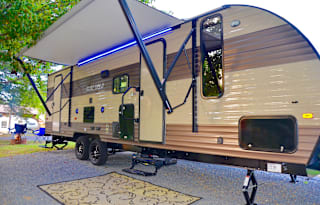 2017 Grey Wolf 26 FT Double Bunk House at Riverstone Campground in Townsend TN