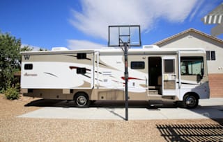 Family Vacation Machine! Awesome for adults and kids! Bunkbeds for the kids, king size bed for YOU! Two slideouts for room to move and comfort. Plenty of storage inside and out. This is a great rig and you can create great memories with it!