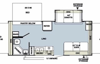 Nathan's Rockwood Roo 233s Hybrid Trailer- 3 Queen beds