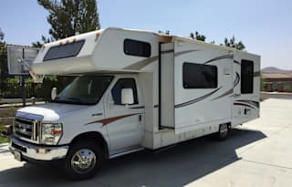 This RV has a very nice layout for a family.