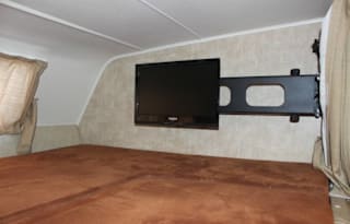 This RV has a very nice layout for a family.