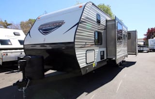 RV Trailer Delivered to Your Reserved Camping site