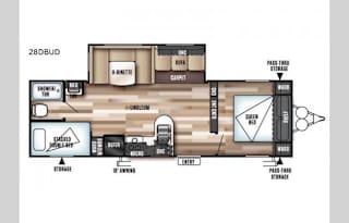 for rent 2017 wildwood 28 foot bunkhouse with slideout rental