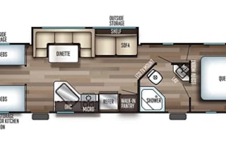 Bunk house with bonus outdoor kitchen
