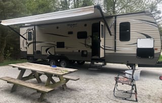 Keystone Hideout bunk house.  Sleeps 10!