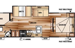 2015 Forest River RV Wildwood X-Lite 262BHXL