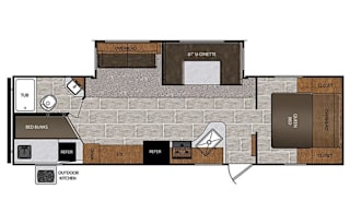 (Unit 35) Avenger with bunkbeds & outside kitchen