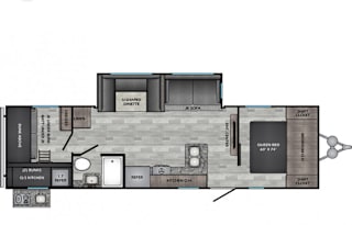 2021-Zinger 2 Bedroom/Bunkhouse/Outside Kitchen