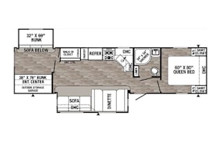 2018 Palomino Puma 31-BHQB Weekly Rental