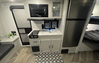 The Cook's Cozy Kid Approved Camper Trailer