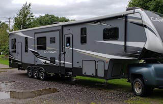 "Pooh" our wonderful fifth wheel toy hauler