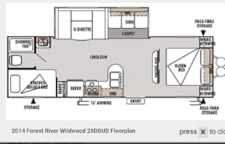 2014 Forest River RV Wildwood 28DBUD
