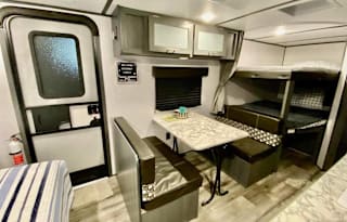 Double Bunks with outdoor kitchen